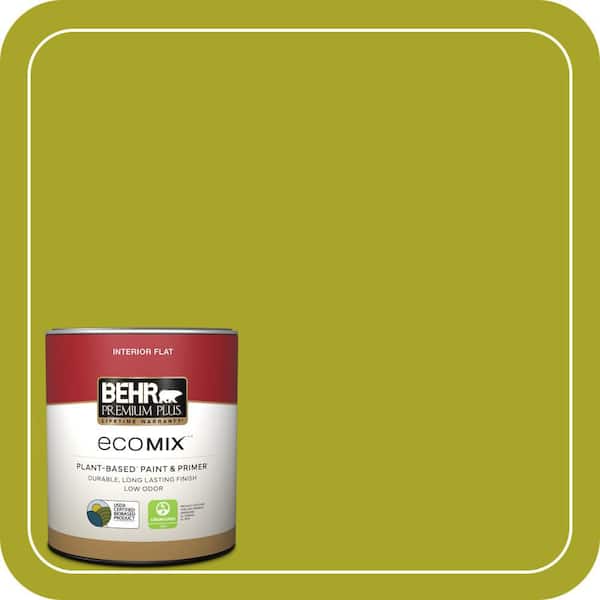 1 qt. #P340-7 Venom Flat EcoMix Plant-Based Interior Paint & Primer