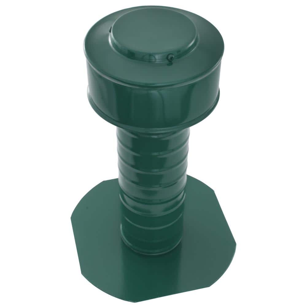 Keepa Vent 3 in. Dia 7 sq. in. NFA Aluminum Finish Static Roof Vent for Flat Roofs with 8 in. High Collar in Green price history on PriceWatchPro