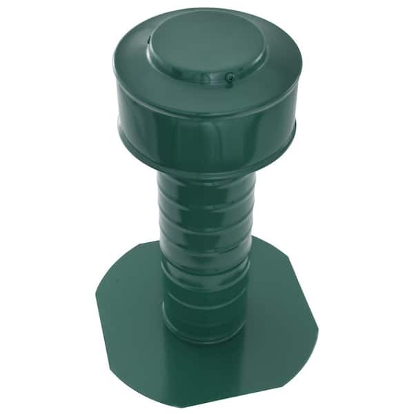 null Keepa Vent 3 in. Dia Aluminum Roof Vent for Flat Roofs in Green