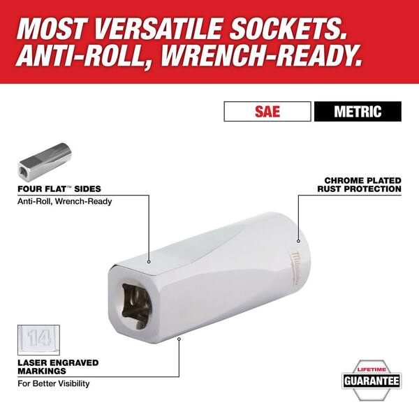 Milwaukee 48-22-9005 1/4-Inch Drive 9-Inch Long Handle Ratchet – 4 Arc Swing