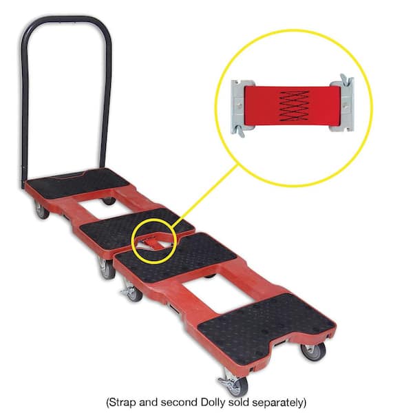 Snap-Loc 1500 Lb Industrial Strength Professional E-Track Panel Cart Dolly Red 