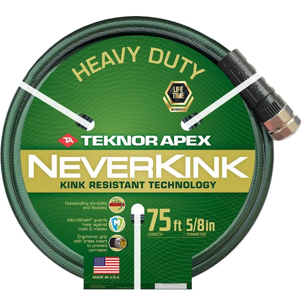 Teknor Apex Neverkink 5/8 in. x 75 ft. Heavy Duty Garden Hose
