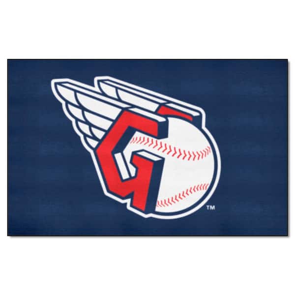 FANMATS MLB Cleveland Guardians Navy 5 ft. x 8 ft. Area Rug