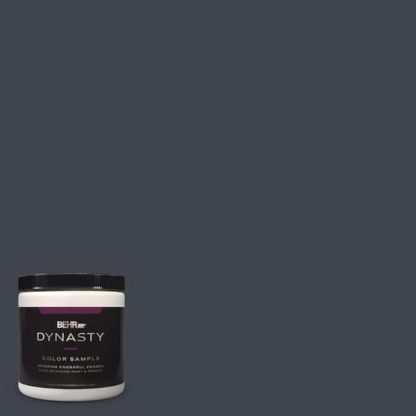 BEHR DYNASTY 8 oz. #ECC-23-3 Blackbird Eggshell Enamel Stain-Blocking Interior Paint & Primer Sample