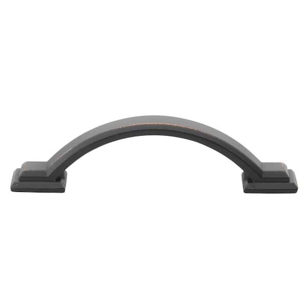 GlideRite 3 in. Center-to-Center Oil Rubbed Bronze Arched Square Cabinet Pull (10-Pack)