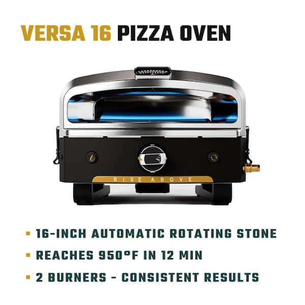 HALO Versa16 Dual-Burner Propane Outdoor Pizza Oven Combo (Oven