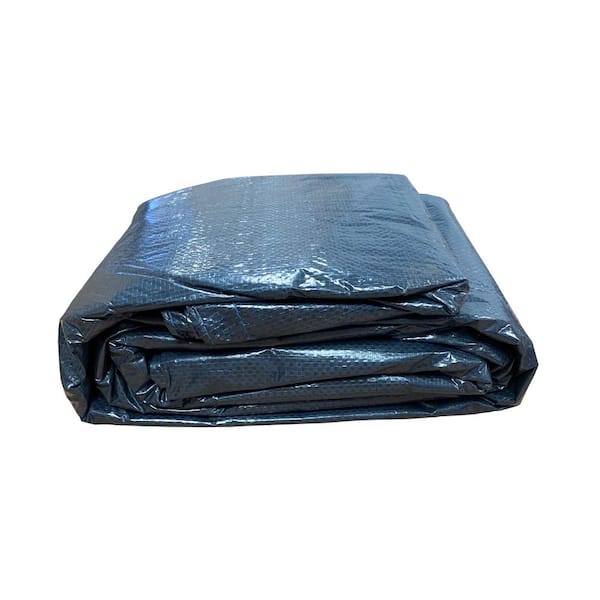 Winter Block Round Winter Pool Cover for Above Ground Pools, 16 ft., 8-Year Warranty, Includes Winch and Cable