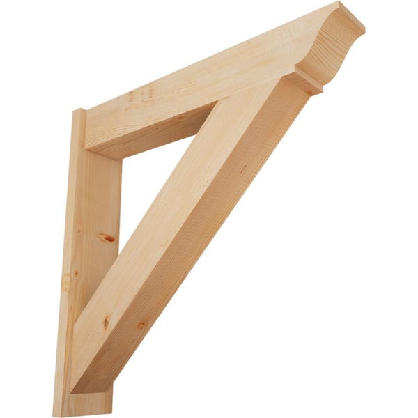 Ekena Millwork 8 in. x 38 in. x 38 in. Douglas Fir Traditional Smooth Outlooker