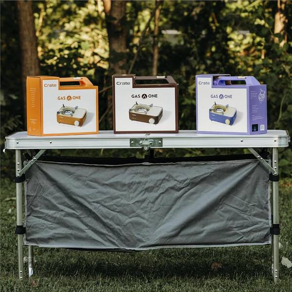 GASONE Crate Series Butane Fuel Camp Stove in Violet GS GASONE Crate Series Butane Fuel Camp Stove in Violet GS