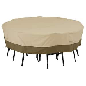 Veranda 86 in. L x 86 in. W x 23 in. H Square Patio Table and Chair Set Cover