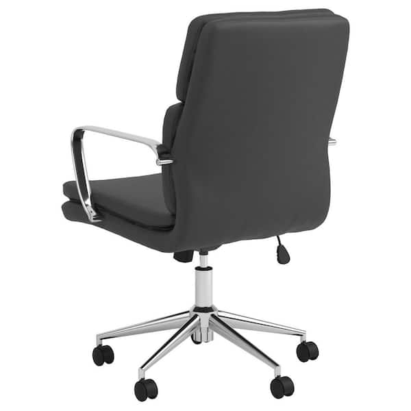 Ximena High Back Upholstered Office Chair Grey – Furniture Factory