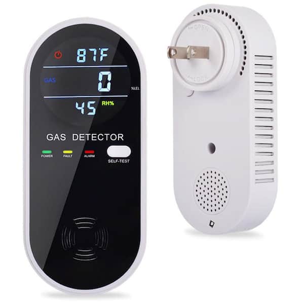 3-in-1 Plug-in Propane Gas Detector Combustible Gas Detector for Home and RV Gas Leak Detector for LNG LPG Methane