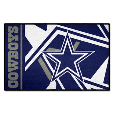 FANMATS Dallas Cowboys 3 ft. x 6 ft. Football Field Rug Runner Rug 7349 -  The Home Depot