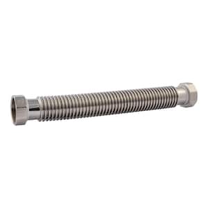 2 in. x 2 in. x 18 in. Corrugated Stainless Steel Water Heater Connector
