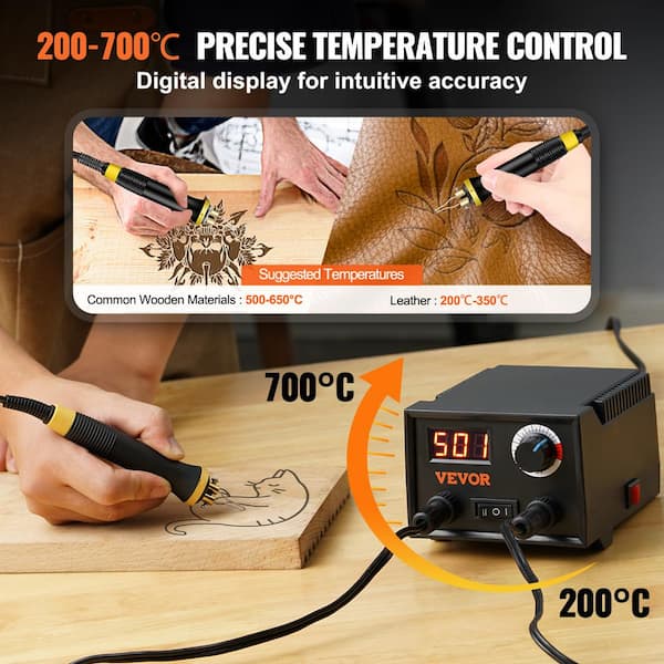 LH55-3-3 Wood Burner Kit Wood Burning Tool Pen 200~750℃, Wood Burning Kit With Digital Thermometer T - Power Tools - Jersey Village, Texas | Marketplace