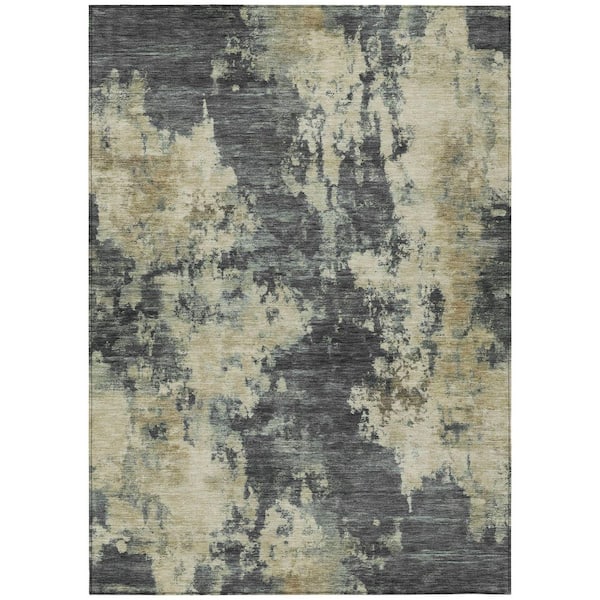 Addison Rugs Chantille Machine Washable Indoor/Outdoor Abstract ACN2066 Gray 9 ft. x 12 ft. Area Rug