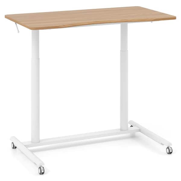 37.5 in. Rectangle Black Wood Computer Desk