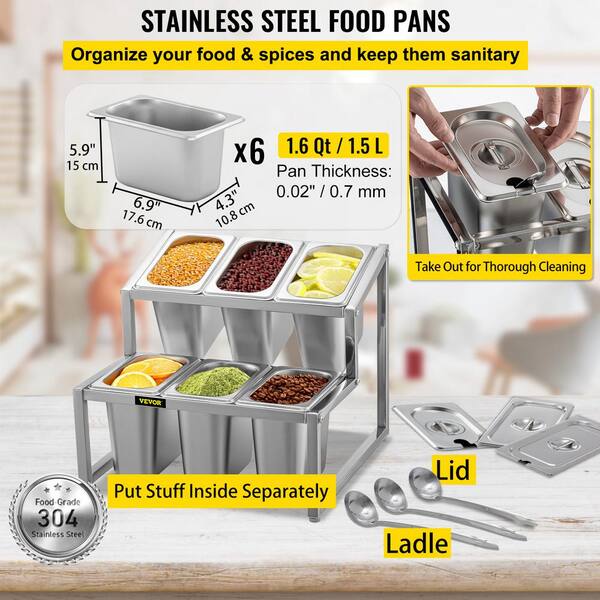Expandable Food Container Lid Organizer Large Capacity Adjustable