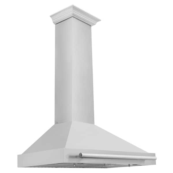 ZLINE Kitchen and Bath 36 in. 400 CFM Ducted Vent Wall Mount Range Hood with Stainless Steel Handle in Stainless Steel