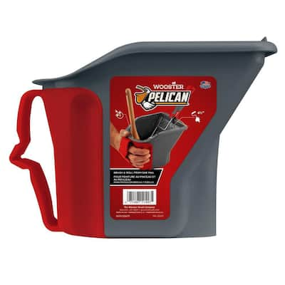 1 qt. Pelican Hand-Held Paint Bucket with Brush Magnet