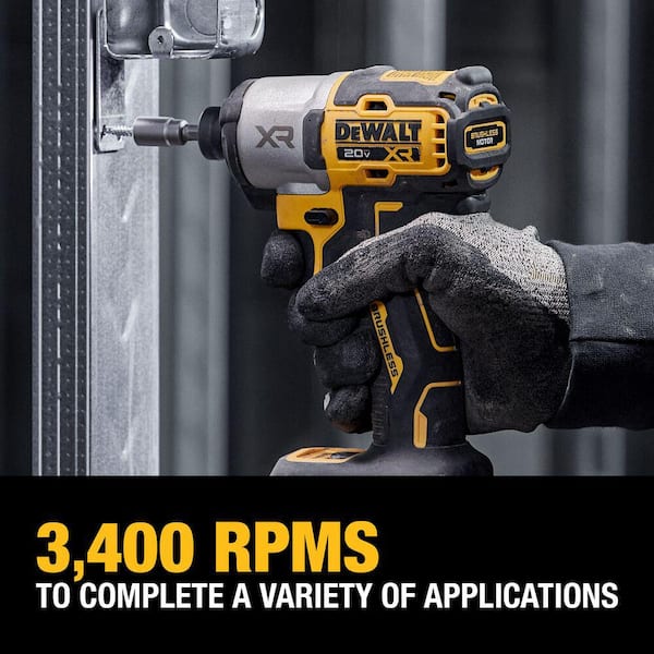 DEWALT 20 Volt MAX XR Lithium Ion Cordless Brushless 1 4 in. 3