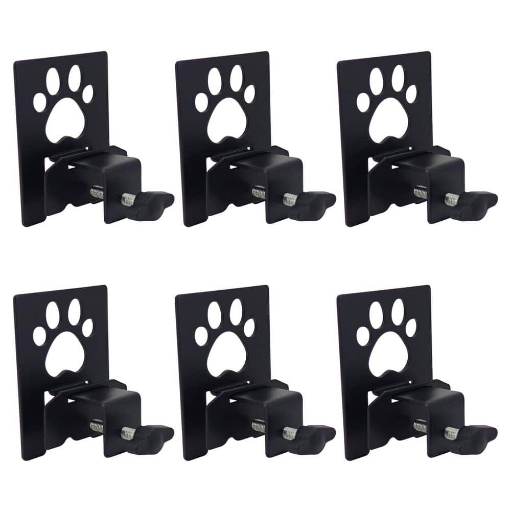 2.4 in. x 3.1 in. Non Slip Adjustable Mattress Gaskets in Place Gripper for Metal Bed Frame, Black Cute Paw (6-Pack) price history on PriceWatchPro