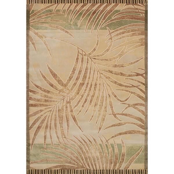 United Weavers Panama Jack Original Palm Seafoam 5 ft. 3 in. x 7 ft. 2 in. Area Rug