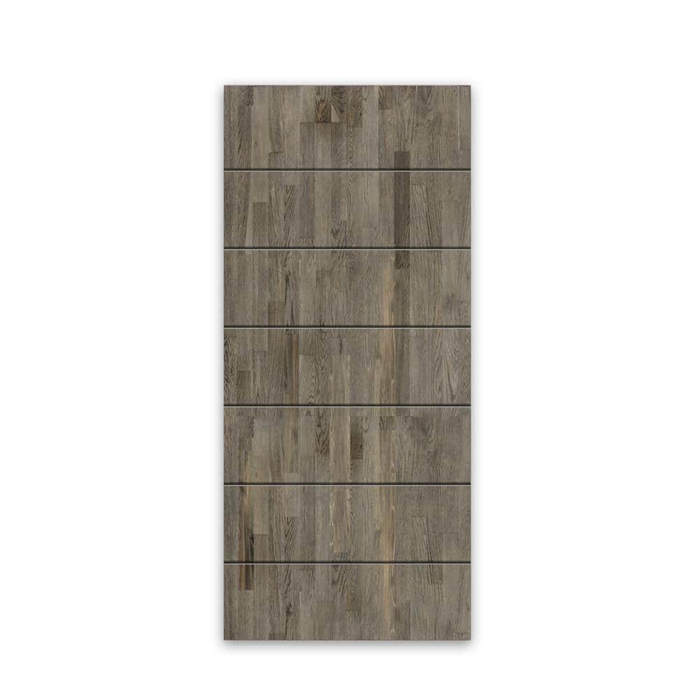 30 in. x 96 in. Hollow Core Weather Gray-Stained Pine Wood Interior Door Slab price history on PriceWatchPro