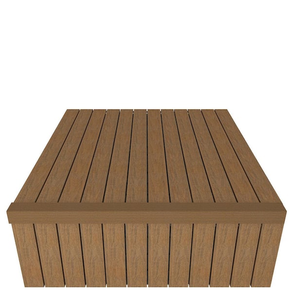 NewTechWood 1/6 ft. x 3 ft. Quick Deck Composite Deck Tile Stair