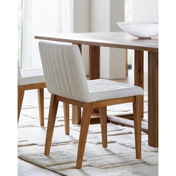 Livabliss Jalyn Coastal Dining Chair, Wheat, 32 in. H x 20 in. W x 22 in. D, 32 in. H x 20 in. W x 22 in. D