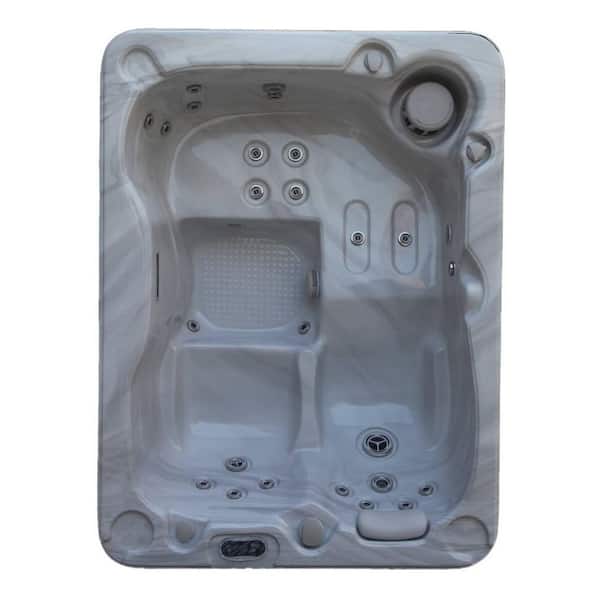 Solace 3-Person 25-Jet Hybrid 110V/220-Volt Plug and Play Spa with Ozonator and Underwater LED Light