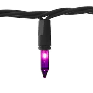 22 ft 100-Count Mini Purple Halloween String Lights