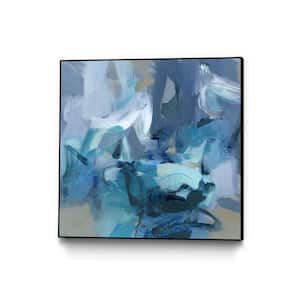 30 in. x 30 in. "Abstract Blues II" by Christina Long Framed Wall Art