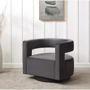 Edgar Dark Grey/Black Accent Chair