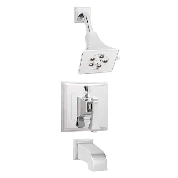 Speakman Rainier 2-Handle 3-Spray Square High Pressure Shower Faucet in Polished Chrome (Valve Included)