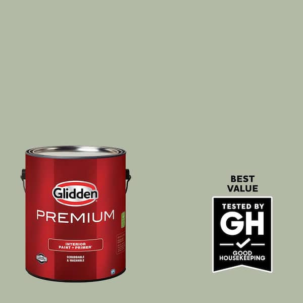 Glidden Premium 1 gal. PPG1124-4 Light Sage Flat Interior Latex Paint