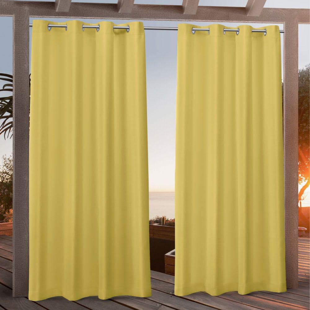 Nicole Miller Red Polyester Light-Filtering Grommet Window Panel Pair