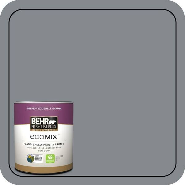 BEHR PREMIUM PLUS 1 qt. #PPU26-21 Overcast Eggshell Enamel EcoMix Plant ...