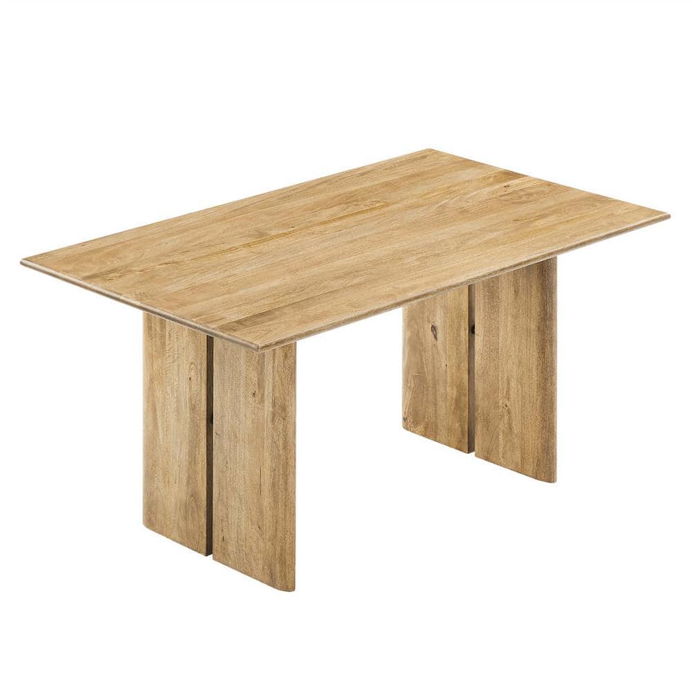 Amistad 60" Oak Solid Wood Farmhouse Dining Table