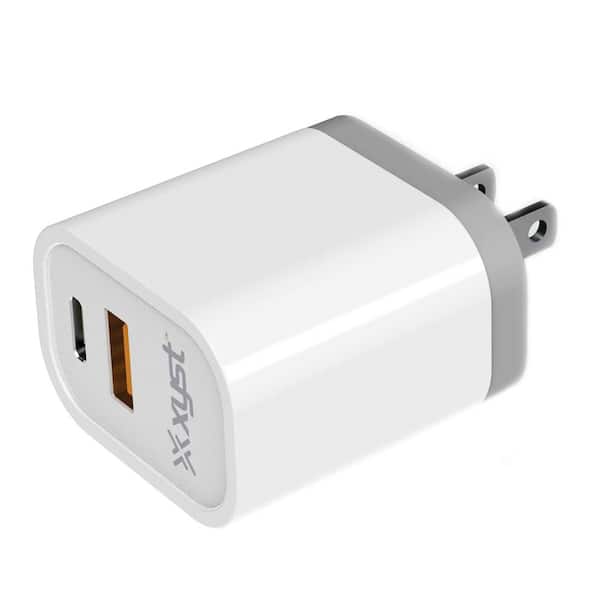 Unbranded 3.4 Amp Dual USB Wall Charger with USB Port and USB Type-C Port