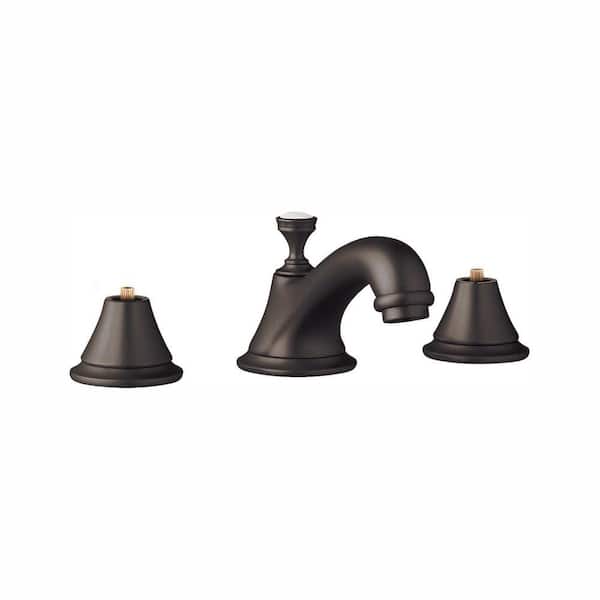 GROHE Seabury 8 in. Widespread 2-Handle 1.2 GPM Bathroom Faucet in Oil Rubbed Bronze