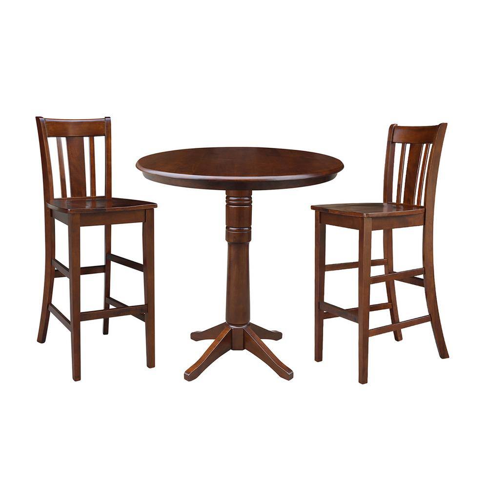 Espresso San Remo 30" Solid Wood Barstool