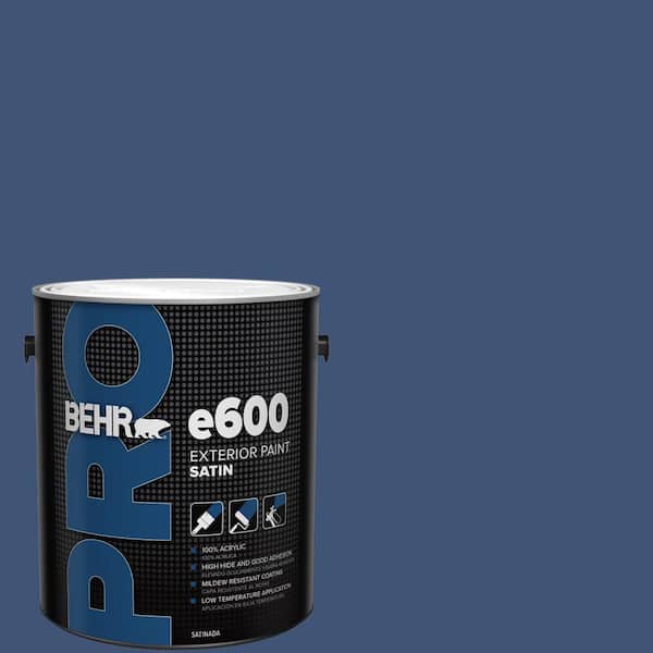 1 gal. #600D-7 Daring Indigo Satin Exterior Paint