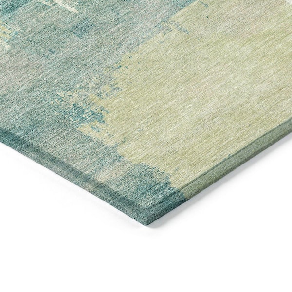 Chantille Machine Washable Indoor/Outdoor Abstract ACN2347 Aloe 2 ft. x 3 ft. Accent Rug