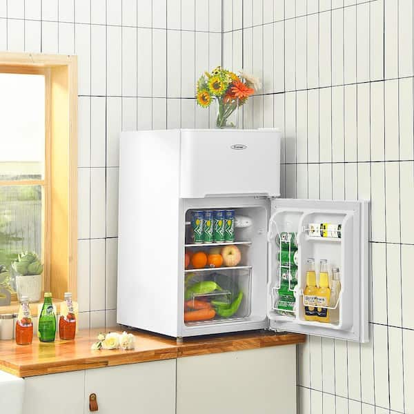 3.3 Cuft Mini Fridge Small Compact Refrigerator Freezer Kitchen Home Single Door