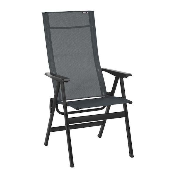 HomeRoots Lafuma Obsidian Aluminium Alloy High-back chair