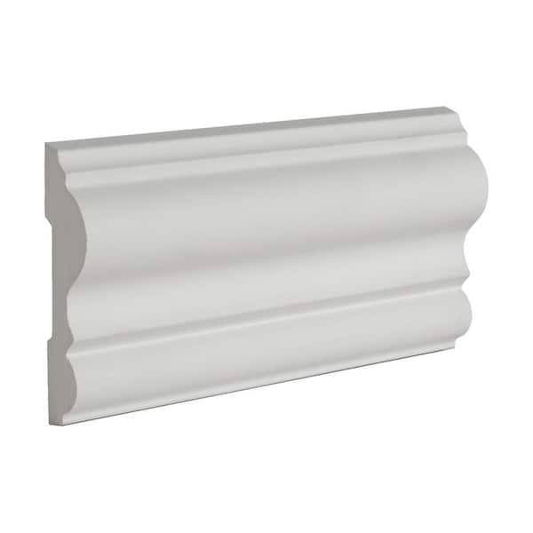 American Pro Decor 7/8 in. x 3-1/8 in. x 6 in. Long Plain Polyurethane Panel Moulding Sample