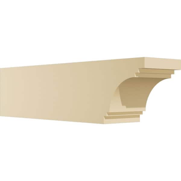 Ekena Millwork Standard Pescadero 5 in. W x 6 in. H x 24 in. D Signature Urethane Rafter Tail Outlooker
