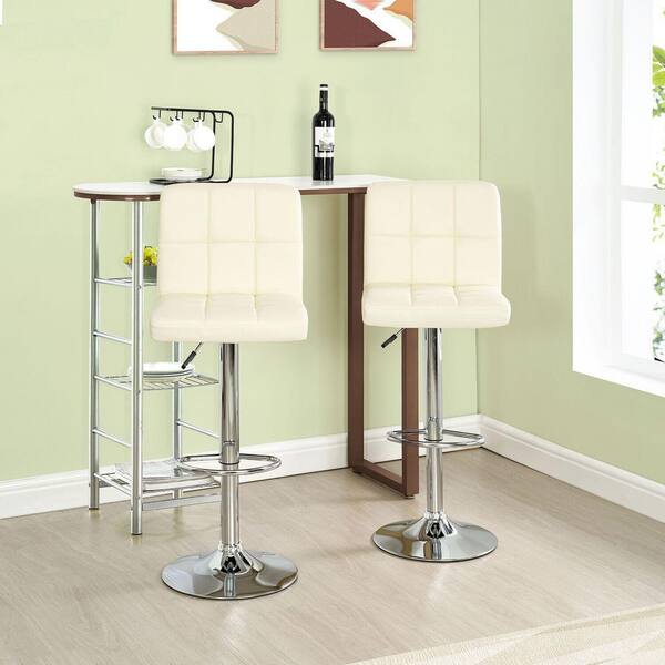 cream bar stools set of 2