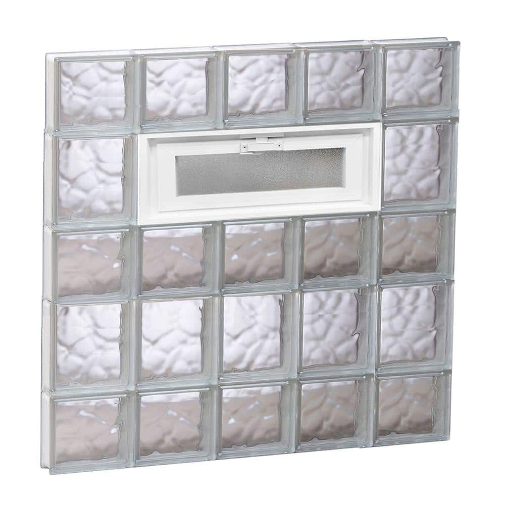 28.75 in. x 32.75 in. x 3.125 in. Frameless Wave Pattern Vented Glass Block Window price history on PriceWatchPro